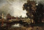 John Constable Dedham Lock and Mill oil painting picture wholesale